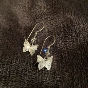 Sterling Silver Butterfly Earrings
